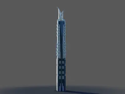al hekma tower - Dubai 3D model