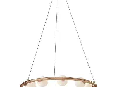 Pearl Circular Pendant 3D model