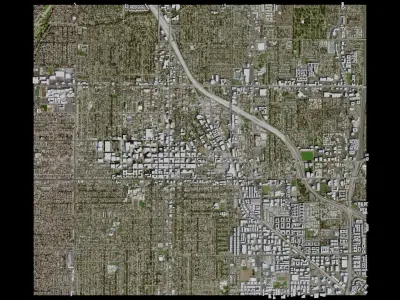 Santa Ana - USA 3D model