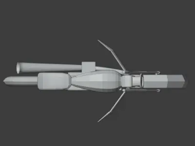 Low-poly motorcycle Free low-poly 3D model