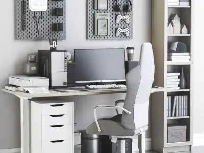 Office workplace 137 3D model