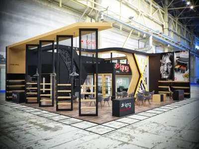 New Exhibition Design model Low-poly 3D model