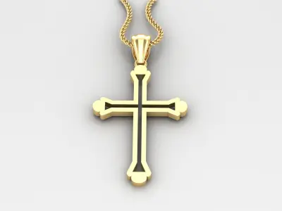 Cross Light Gold 4CP041 3DM STL 3D print model