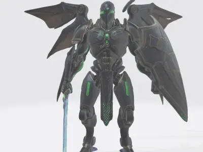 robot alien 2 3D model