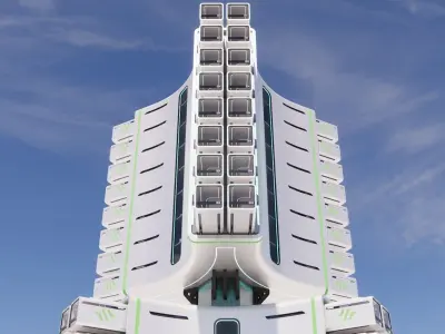 Sci-fi Apartment v2 004 3D model