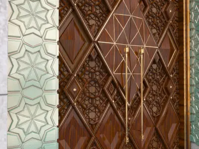 Oriental Gate 3D model