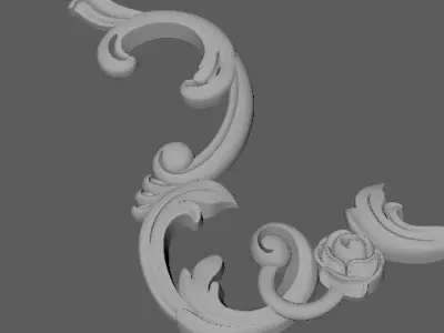 dekor ornate frame 3D model purchase