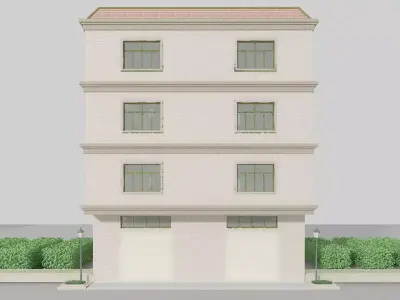 Apartment Building 3D model