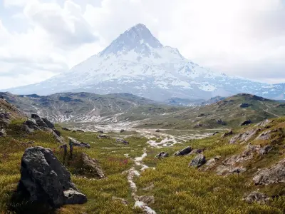 Epic Mountains Pack - Unity Project  - URP version Low-poly 3D model