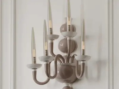 Due Wall Sconce by Venini 3D model