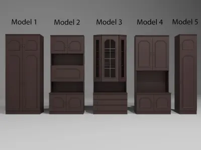 Low Poly Furniture Pack Low-poly 3D model