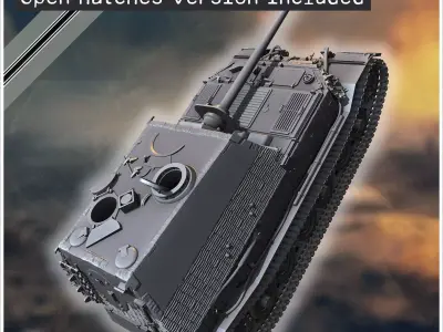 Panzerjager Tiger P  Elefant  late tank destroyer - Germany East 3D print model