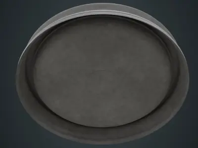 Fountain 1A Low-poly 3D model