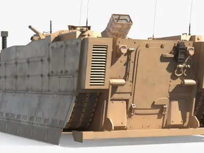  USMC Amphibious Combat Vehicle in Swim Position 