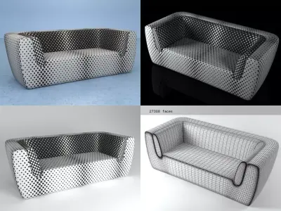 Inntil 2-Seater Sofa 3D model