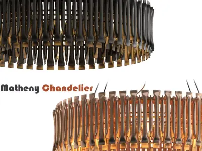MATHENY CHANDELIER by DELIGHTFULL Copper 3D model