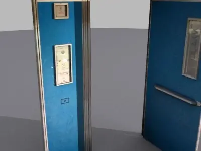 Door 27 metal Free 3D model