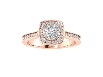Women Ring  Render 3dm STL OBJ FBX TXT Details 3D print model 9