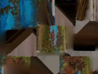 Landscape Painting 3D model