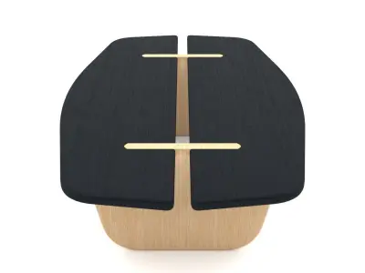 Wooden Coffee Table - 3ds Max 3D model