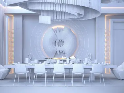 Dinning room 3D model