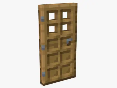 Minecraft Door Low-poly 3D model