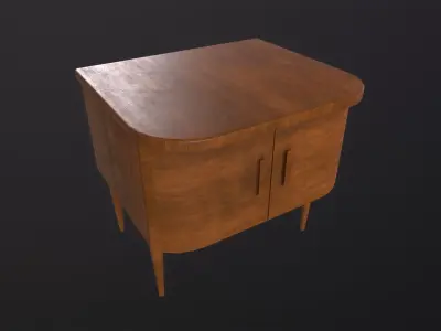 Old furniture 3D Model Low-poly 3D model
