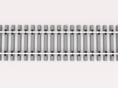 Railway Tracks 3D model