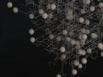 Fragile Future Iii Chandelier 3D model