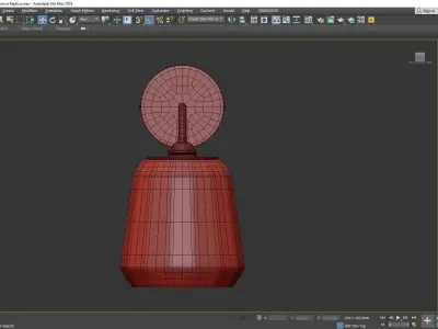 Salmar Sconce Low-poly 3D model