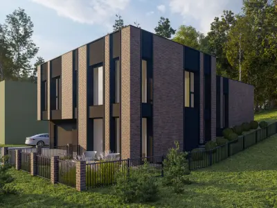 Residential house archicad  sketchup  lumion12 3D model