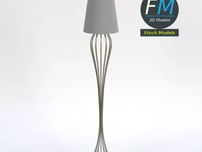 Modern lamp stand 3D model
