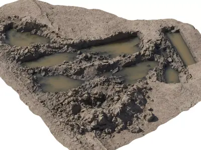 The mud pit 3D model