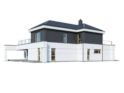 Modern house Czajka 3D model