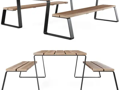 MIO Benches by Furns 3D model