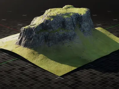 Iceland Mountain 4 3D model