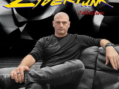 CYBERPUNK COLLECTION BATHROOM VANITY MIRROR COUNTER 3D model