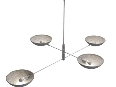 Lachlan Chandelier by West elm 3D model