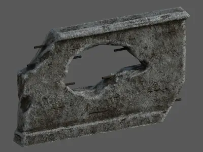 Wall 08 Pbr Low-poly 3D model