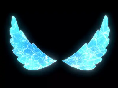 Ice Wing Low-poly 3D model