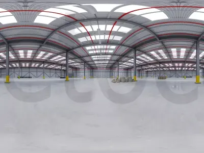 HDRI - Industrial Warehouse Interior 7 Texture