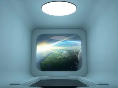 Sci Fi Room 3D model 14