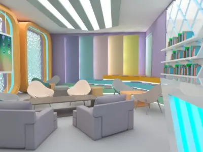 innovation  hub Low-poly 3D model