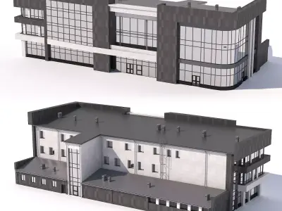 Shopping center 3D model 2