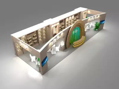 Booth design 3D model