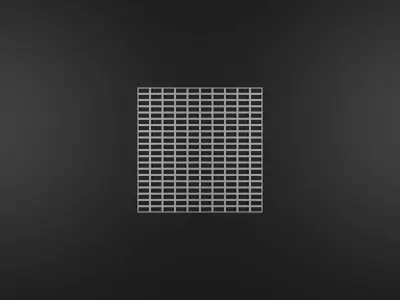 Steel Grating Flooring Low-poly 3D model