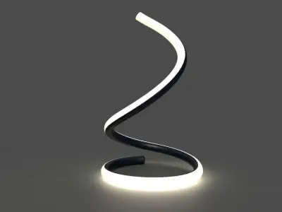 3D Modern Lamp with 6 materials Free low-poly 3D model