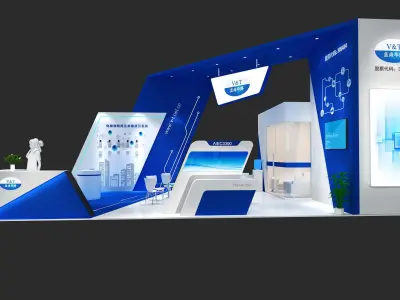 Science and technology booth ideas 3D model