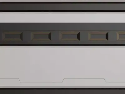 Var Stylized Sci-fi Wall PBR Seamless Texture