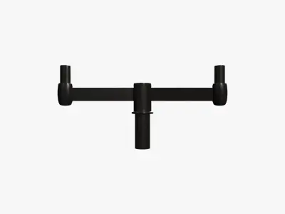 Post-Arm-6 wall mount with two handles 3D model